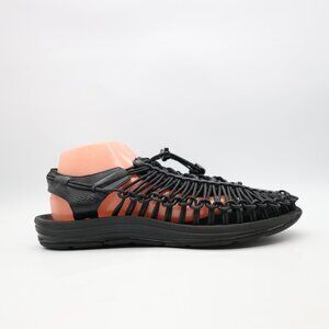 Keen Uneek Men's Size US 11.5 Premium Black Leather Casual Sandals 1024450